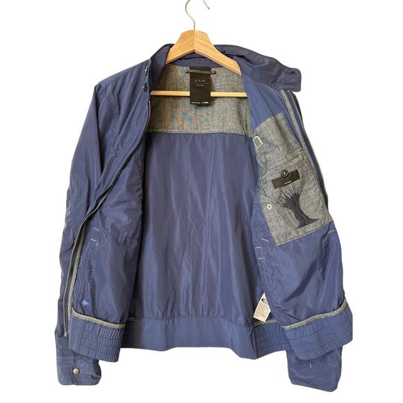 G-Star Raw Correctline Rank Jacket Lightweight Military Style Streetwear Blue  L - Picture 8 of 16